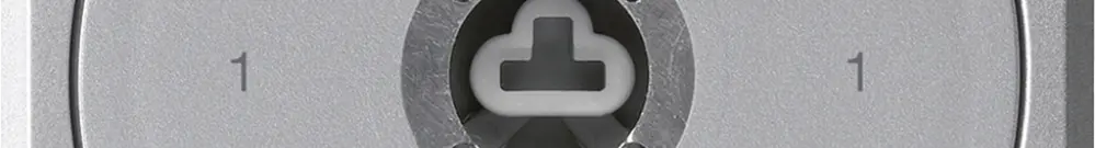 UP-Schlüsselschalter robusto ohne Klappdeckel ohne Zylinder 0/1P aluminium Kombi 