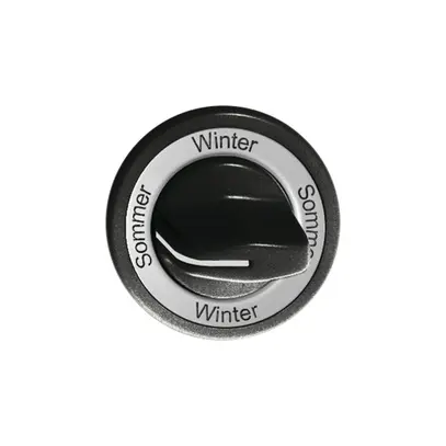 Kit front.Sommer-Winter-Sommer -Winter pour interr. rotatif noir 