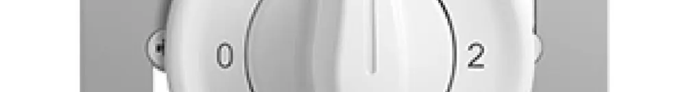 Interruttore rot.INC STANDARDdue 5/2L bianco, con impugnatura girevol 