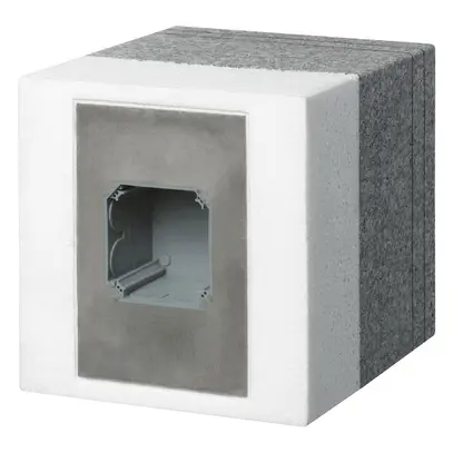 Supporto apparecchio con scatola da incasso grd.1/E, 100…140mm 