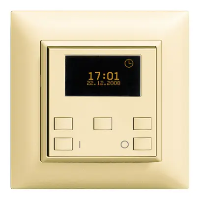Minuteur astro. ENC ON-OFF 1c/1t ZEP EDIZIOdue vanille 