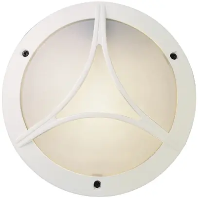 Armature ronde hf-E27 75W IP54 blanc 
