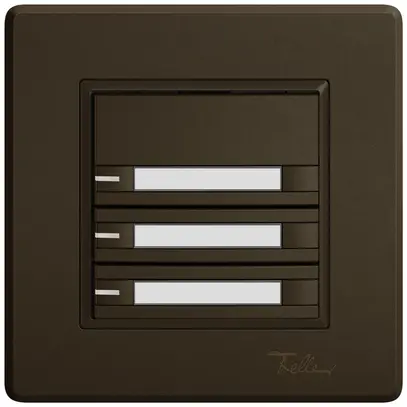 Pulsante universale INC EDIZIO.liv UNI SNAPFIX® c.LED RGB 3× com.2T targ.ma 
