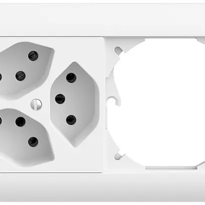 Combinaison ENC EDIZIOdue 1×2 blanc 3×T13 + vide 