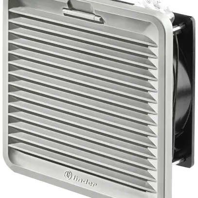 Ventilateur Finder 7F.30 24m³/h 120×120×63.4mm 19.2…26.4V avec filtre gris 