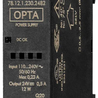 Alimentazione a commutazione FINDER OPTA 78.12 110…240V 24V 0.5A 12W 1UM 