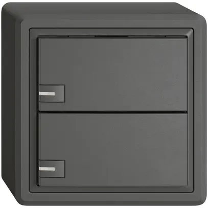 Poussoir KNX RGB AP EDIZIO.liv SNAPFIX® capteur temp.RGB-LED 2× comm.1T grf 