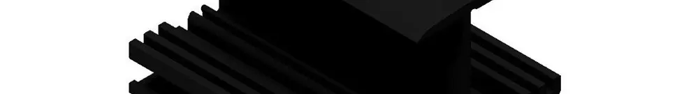 Einlegeschiene, 2010mm schwarz TopFix 200 Einlegesystem 