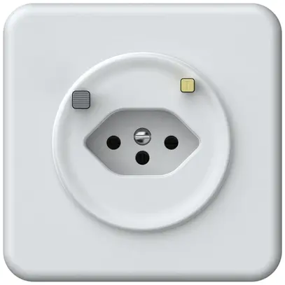 Prise FI ENC origin 1×type 13 30mA 10A 230V 92×92mm blanc 