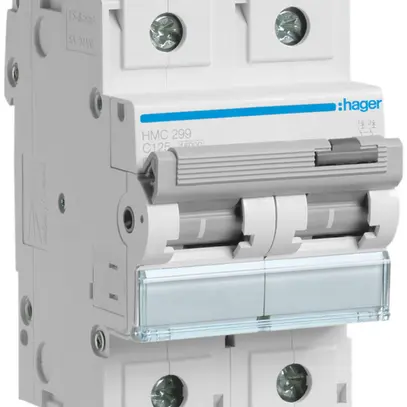 Disjoncteur Hager MCB 2P 400V type C 125A Icn 15kA 3UM 