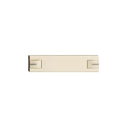 Tasto 1/4 KNX/elettronic.c.LED EDIZIOdue 2×comando simplice crema 