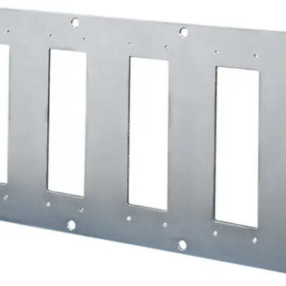 Piastra modulare Rittal SZ 8609.140 2mm per connettori 4×24 poli acciaio 