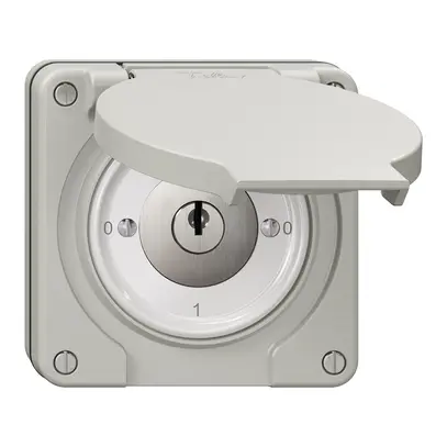 Interrupteur rotatif NUP NEVO, 0/1L, avec serrure&2 clés, KS, 0-1-0-1, grc 