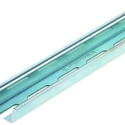 Barra profilata Weidmüller TS35 35×15×2000mm taglio 5.2×25mm acciaio zincato 
