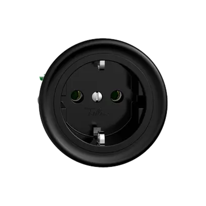 Presa SCHUKO Sdue Q 16A, 250VAC, L+N+PE nero 