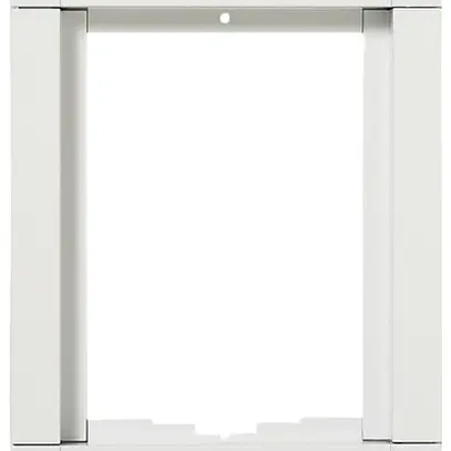 Kombirahmen Siedle, aus Aluminium, 131×163×15mm, weiss 