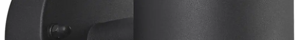 Applique Nordlux Birk 2×GU10 28W IP44 Ø90mm noir 