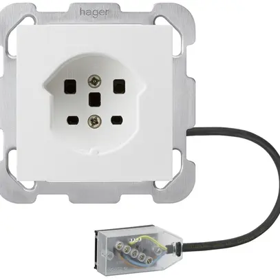 Prise INC kallysto T25 L3 blanc pour câble plat Technofil 