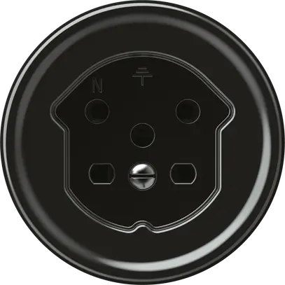 Presa origin 1×tipo 15 10A 230V 60×60mm nero 