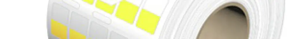 Étiquette pour marqueur de câble WM THM WO p.Ø1.9mm 18mm polyester jaune 