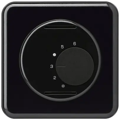 UP-Frontset basico schwarz für Raumthermostat ohne Schalter 