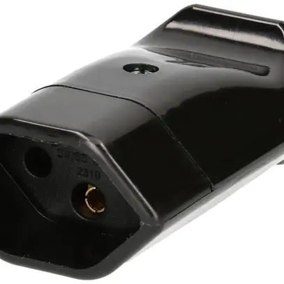 Prise mobile MAX HAURI T13, L+N+PE 10A 250V Ø8.5mm noir 