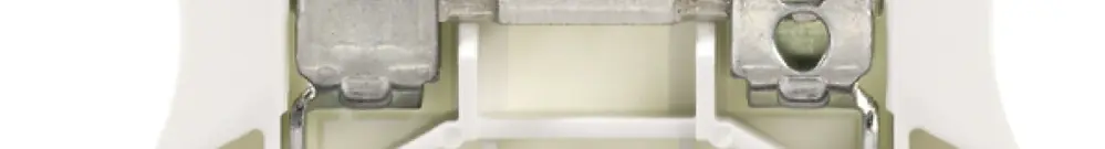 Morsetto di passaggio Weidmüller WDU connessione a vite 4mm² TS35 bianco 