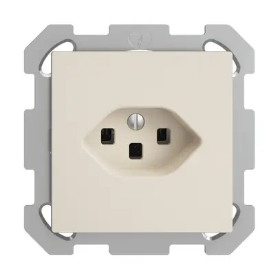 Presa INC EDIZIOdue T23 16A crema, con morsetti innest. 