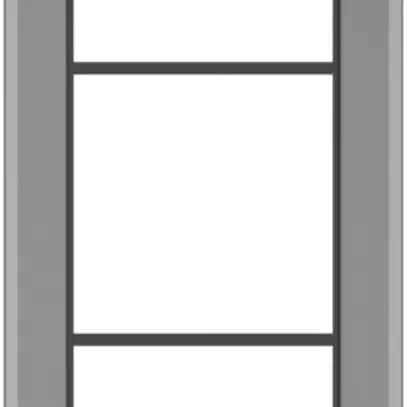 Cadre de recouvrement SIDUS 3×1 gris 
