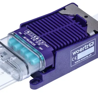 Boîte de raccordement rapide Woertz pour câble plat DALI IP IP68 5P (bus) C2 L3 