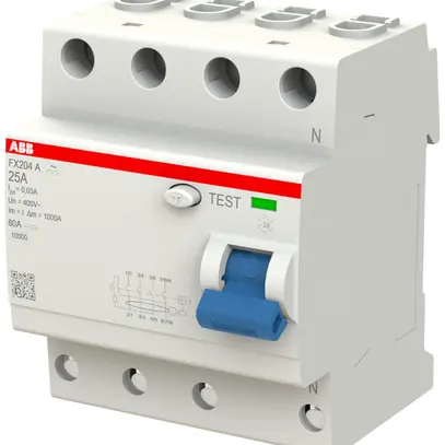 Interrupteur différentiel ABB FlexLine 3LN 400V 0.03A type A 25A 1UM0kA 4UM 