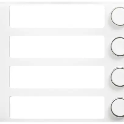 Placca frontale per modulo tasti di chiamata Urmet Alpha, 4×pulsante IP55 bianco 