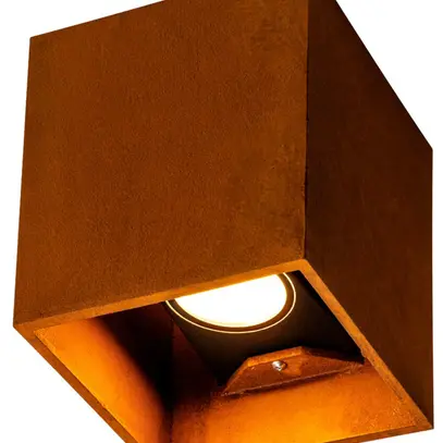 LED-Wandleuchte SLV RUSTY UP/DOWN WL 14W 548lm 3000/4000K IP65 eckig rost 