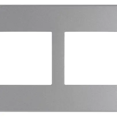 Intestazione INC Legrand Arteor 1×2 orizzontale 157×92mm Soft Alu 