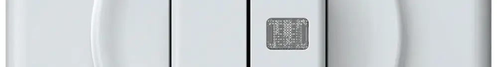 Interrupteur à poussoir lumineux ENC origin sch 1 (3+3) 1×LED 92×92mm blanc 