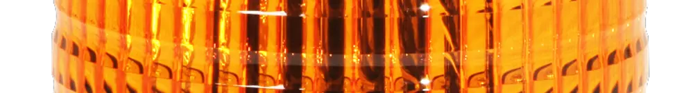 Lampada rotante Hugentobler tipo 94 230VAC 40W/E14 Ø155×194mm arancione 
