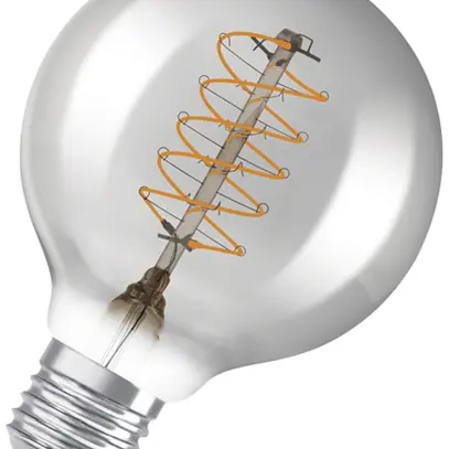 Lampe LED LEDVANCE Vintage GLOBE E27 7.8W 360lm 1800K VAR Ø80×120mm clair 