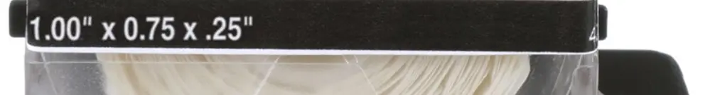 Cassetta di etichette Panduit MP, autolaminante, 25.4×19.1mm chiaro/bianco 