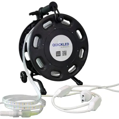 Fascia luminosa LED QUICKLED 180 IP65 240V 12W-1500lm/m 4000K 25m svolgit.1-lato 