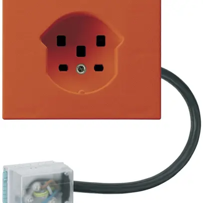 Prise FLF HA type 25 avec bornes enfichables adaptateur câble plat Power orange 