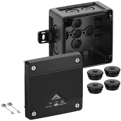 AP-Abzweigdose Spelsberg Abox Pro 025 AB-L/sw 92×92×60mm IP69 sz 