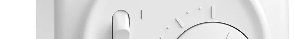 Thermostat d'ambiance AP STANDARDdue blanc, avec interrupteur 