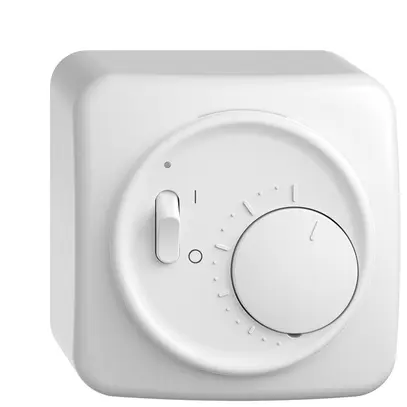 AP-Raumthermostat STANDARDdue weiss mit Schalter 