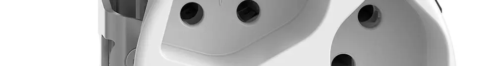 Prise AP STANDARDdue 3×T13 1×S blanc sans capot 