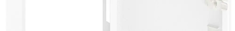 Porta con fessura e cornice SE Pragma bianco per 1campo/4file 
