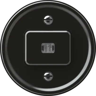 Pulsante luminoso origin 1×tasto luminoso 1CO 1P 0<1 10A 230V 60×60mm nero 