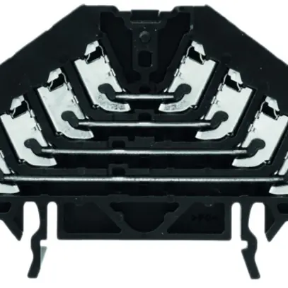 Morsetto di distribuzione Weidmüller PRV 4L PUSH IN TS35×7.5 nero, bianco 