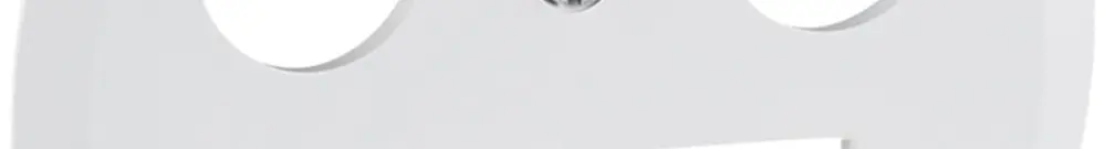Disque frontal R&M MiniDat 2×RJ45 3×coaxial Ø58mm blanc 