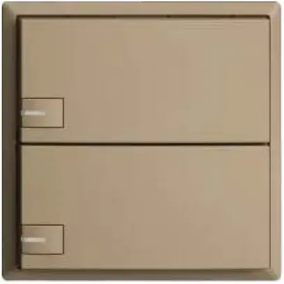 Poussoir KNX RGB EDUE, 250mW, a.LED RGB, 2×poussoir, comm.1×touche, sa 