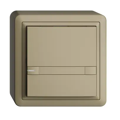 Poussoir KNX RGB AP EDUE, 250mW, a.LED RGB, papier, 1×pouss., C.2×T., sa 